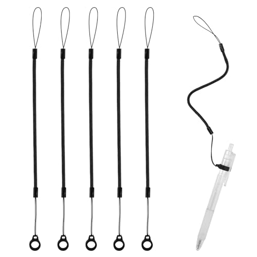 5 Stück Elastisches Schlüsselband, Silikon-Stiftleine Stift-Schlüsselband Einziehbares Telefon-Halteband Stylus-Halteband für Touch-Pen Anti-Verlust-Tablet-Stift Spiralfeder 5 Stück Elastisches Schlüsselband, Silikon-Stiftleine Stift-Schlüsselband Einziehbares Telefon-Halteband Stylus-Halteband für Touch-Pen Anti-Verlust-Tablet-Stift Spiralfeder von Tinoaly