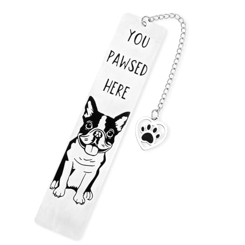 Lustiges Hunde-Lesezeichen für Frauen, Du Hast Hier Pfote Gemacht Metallisch Niedlich Geschenk für Hundebesitzer Männer Frauen Leseratten (Stil 2) von Tinoaly