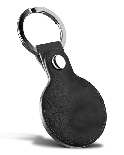 TinyTag® - AirTag Schlüsselanhänger Leder - AirTag Anhänger Leder für Apple Air Tages - Hülle Airtag von TinyTag