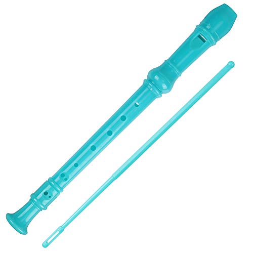 Sopran Recorder Flöte Flauta Blockflöte aus Kunststoff Griffweise Deutsche Musikalische Recorder 8 Löcher Set in C mit Tasche, Flötenwischer für Kinder Sopran Anfänger von Tioamy