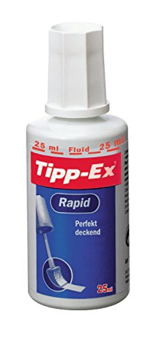 3er Sparpack Tipp-Ex 8119143 Korrekturfluid Rapid (Flasche 25ml) weiß von Tipp-Ex