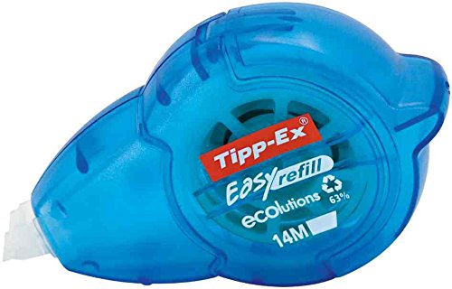 Tipp-Ex 3 Stück Korrekturroller Easy Refill Transparent Blau 5 mm x 14 m von Tipp-Ex