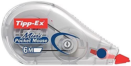 Tipp-Ex 95957 Korrekturroller Mini Pocket Mouse, 6 m x 5 mm, 1er Pack, Ideal für das Büro, das Home Office oder die Schule von Tipp-Ex