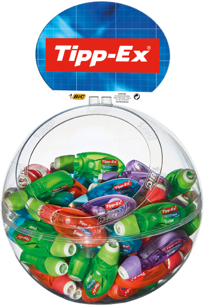 Tipp-Ex Korrekturroller , Micro Tape Twist, , im Kugel-Display von Tipp-Ex