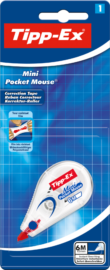 Tipp-Ex Korrekturroller , Mini Pocket Mouse, , Blister von Tipp-Ex