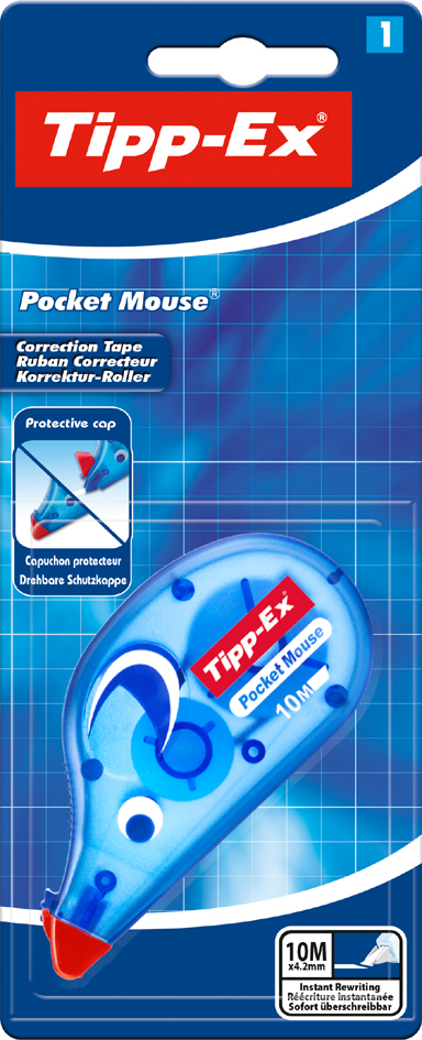 Tipp-Ex Korrekturroller , Pocket Mouse, , Blister von Tipp-Ex