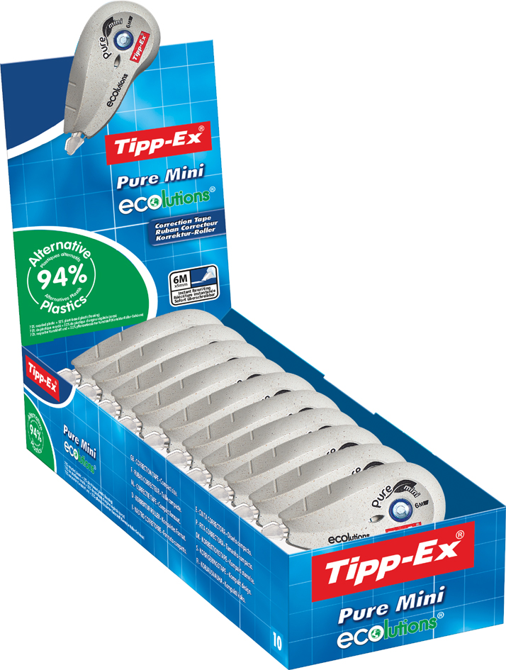 Tipp-Ex Korrekturroller , ecolutions Pure Mini, , Display von Tipp-Ex