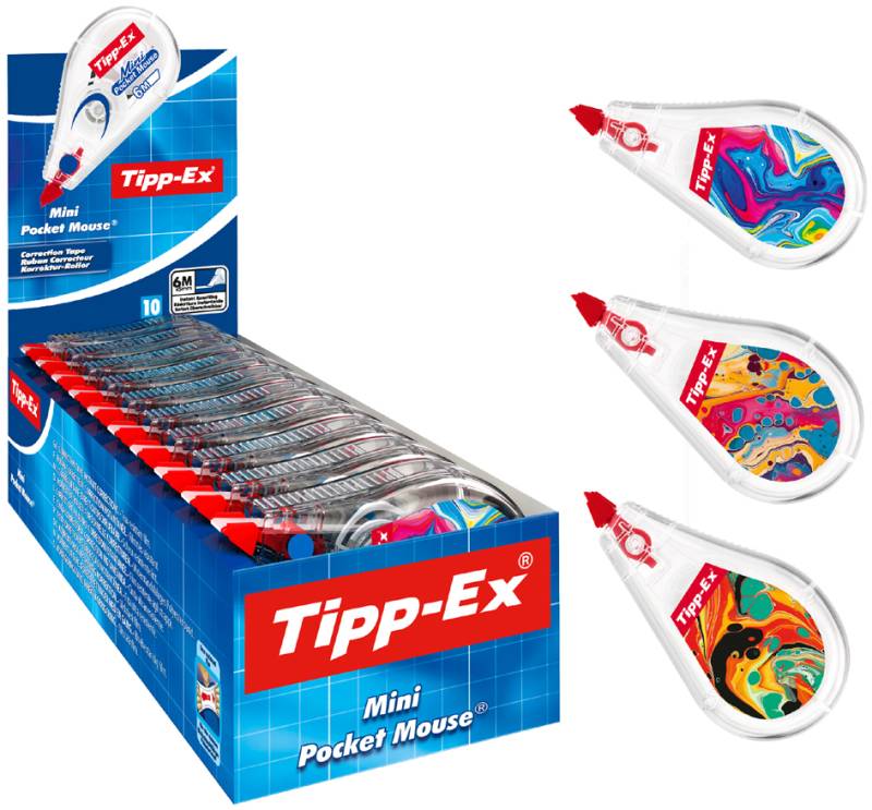 Tipp-Ex Korrekturroller Mini Pocket Mouse Dekor,10er Display von Tipp-Ex
