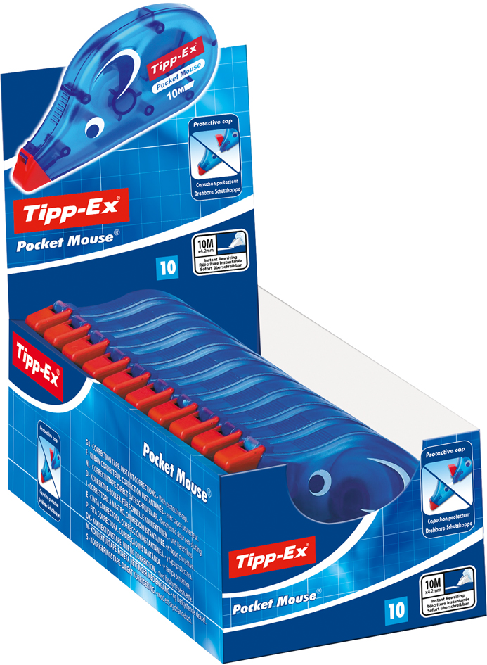 Tipp-Ex Korrekturroller Pocket Mouse, 4,2 mm x 10 m, Display Tipp-Ex Korrekturroller Pocket Mouse, 4,2 mm x 10 m, Display von Tipp-Ex