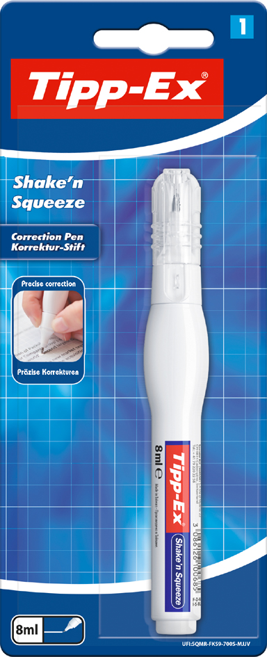 Tipp-Ex Korrekturstift , Shake, n Squeeze, , weiß, Blister von Tipp-Ex