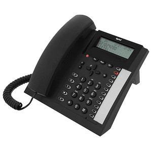 tiptel 1020 Schnurgebundenes Telefon schwarz von Tiptel