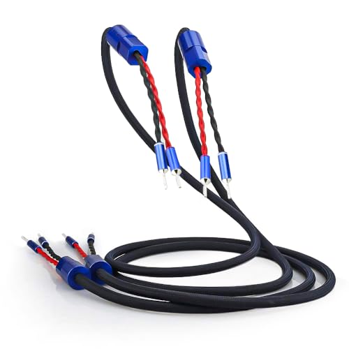 Tirstrup 1 Paar Lautsprecherkabel High-End Lautsprecher kabel OFC Versilbert Lautsprecherkabel mit Banana-Verbinder und Y-förmiger Verbinder für Tagungsraum,KTV,Konzert,Heimkino-System (SC005B-B, 3m) Tirstrup 1 Paar Lautsprecherkabel High-End Lautsprecher kabel OFC Versilbert Lautsprecherkabel mit Banana-Verbinder und Y-förmiger Verbinder für Tagungsraum,KTV,Konzert,Heimkino-System (SC005B-B, 3m) von Tirstrup