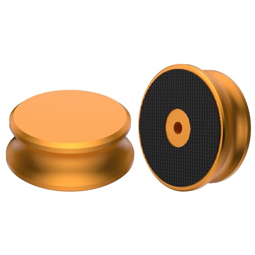 Tirstrup Plattenspieler Gewicht Stabilisator Vinyl-Scheiben-Player Aluminium-LP-Stabilisator für Plattenspieler Gewichtsstabilisator Für LP Plattenspieler, Eliminiert Vinyl Disc Vibrationen (Golden) von Tirstrup