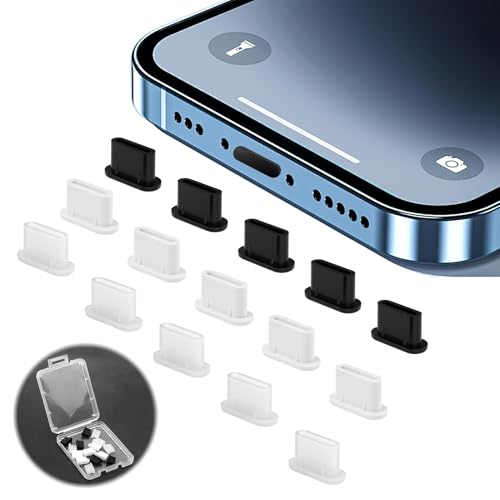 15 Stück USB C Staubschutz Stöpsel, Silikon Typ C Port Staubstecker mit Box Handy USB C Schutzkappe Phone Staub Stecker Schützt Kompatibel mit Samsung Galaxy S23 Xiaomi OnePlus Huawei iPhone 15 16 15 Stück USB C Staubschutz Stöpsel, Silikon Typ C Port Staubstecker mit Box Handy USB C Schutzkappe Phone Staub Stecker Schützt Kompatibel mit Samsung Galaxy S23 Xiaomi OnePlus Huawei iPhone 15 16 von Tiryns