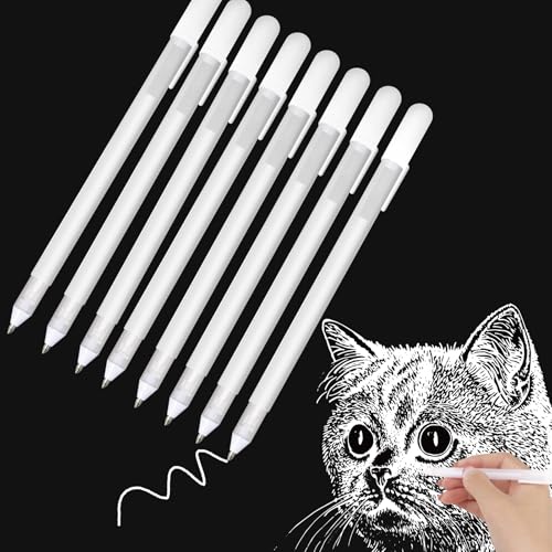 8 Stück Weißer Gelstift 0,8 mm Weiß Gelstifte Set Wasserfest Weiß Stift für Schwarzes Papier Gelschreiber Fineliner Pen Gel Stift zum Zeichnen Skizzieren Highlights Künstler Gästebücher DIY-Projekte 8 Stück Weißer Gelstift 0,8 mm Weiß Gelstifte Set Wasserfest Weiß Stift für Schwarzes Papier Gelschreiber Fineliner Pen Gel Stift zum Zeichnen Skizzieren Highlights Künstler Gästebücher DIY-Projekte von Tiryns