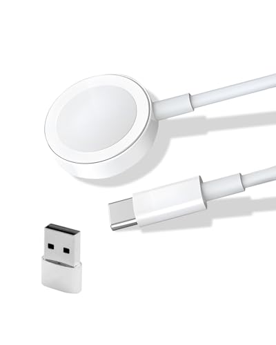 Apple Watch Ladekabel 1M Original, USB C iwatch Ladekabel, Apple Watch Ladegerät Magnetisches Schnellladegerät für Apple Watch Series 10 Apple Watch Ladekabel 1M Original, USB C iwatch Ladekabel, Apple Watch Ladegerät Magnetisches Schnellladegerät für Apple Watch Series 10 von Tiryns