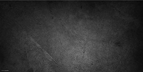 Schreibtischunterlage XXL mit integriertem Mousepad – “Schieferplatte schwarz“ – aus strapazierfähigem Vinyl (Kunststoff) – 100 x 50 – Rutschfeste Schreibunterlage für besten Schutz – Made in Germany von Tischsetmacher