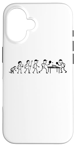 Tischtennisspieler Ping-Pong Spiele Evolution Tischtennis Hülle für iPhone 16 Tischtennisspieler Ping-Pong Spiele Evolution Tischtennis Hülle für iPhone 16 von Tischtennis Zubehör Geschenke Shirts