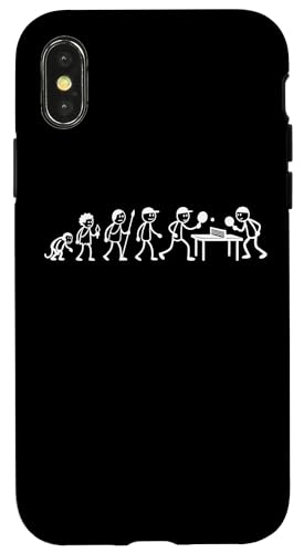 Tischtennisspieler Ping-Pong Spiele Evolution Tischtennis Hülle für iPhone X/XS von Tischtennis Zubehör Geschenke Shirts