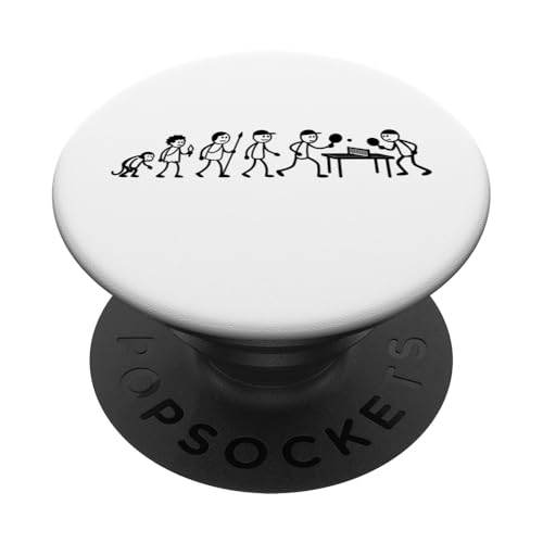 Tischtennisspieler Ping-Pong Spiele Evolution Tischtennis PopSockets Klebender PopGrip von Tischtennis Zubehör Geschenke Shirts