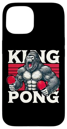 Tischtennisspieler Ping-Pong Spiele King-Pong Tischtennis Hülle für iPhone 15 von Tischtennis Zubehör Geschenke Shirts