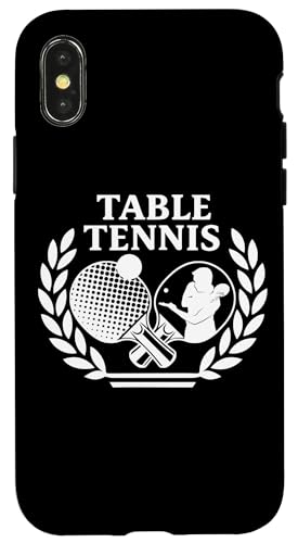Tischtennisspieler Ping-Pong Spiele Tischtennis Hülle für iPhone X/XS von Tischtennis Zubehör Geschenke Shirts