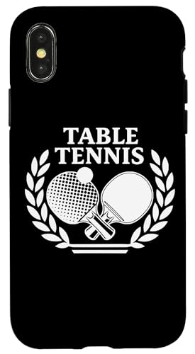 Tischtennisspieler Ping-Pong Spiele Tischtennis Hülle für iPhone X/XS von Tischtennis Zubehör Geschenke Shirts