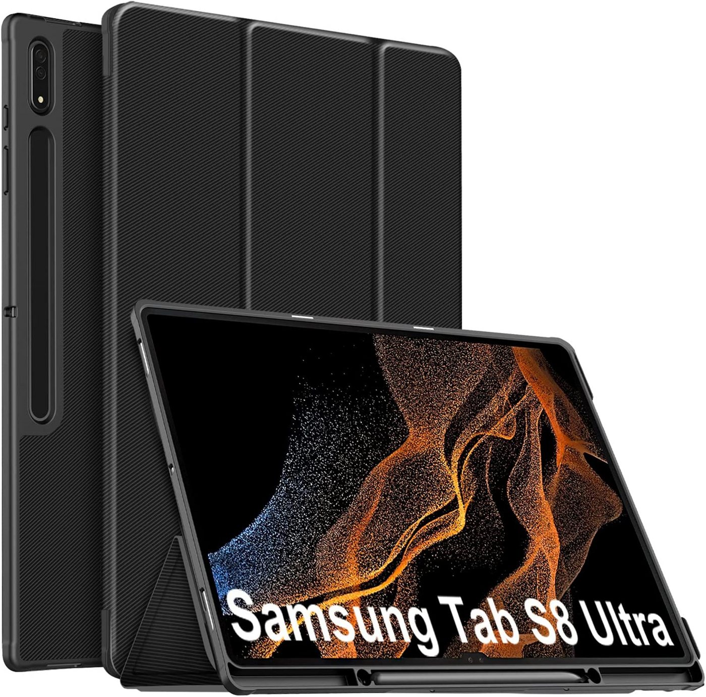 Tisoutec Tablet-Hülle Hülle für Samsung Galaxy Tab S8 Ultra 14.6 Zoll 2022 von Tisoutec