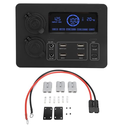 DC12V Mini Power Box, All in one Solution USBCharger mit 4 Anderson Ports, 6 USB Ports und 2x12V Steckdosen Portable Power Distribution für Van Wohnmobil DC12V Mini Power Box, All in one Solution USBCharger mit 4 Anderson Ports, 6 USB Ports und 2x12V Steckdosen Portable Power Distribution für Van Wohnmobil von Tissting