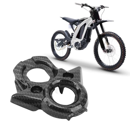 Sur Ron Motorrad Zündabdeckung, Kohlefaser Muster Kunststoff Deko Batterieabdeckung Verkleidung Batterie Schutz Abdeckung für SurRon Light Bee X S von Tissting