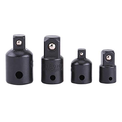 Tissting 4 Stück Stecknuss Adapter Stahl Ratschen Schlüssel Adapter Schnellspann Konverter Adapter von Tissting