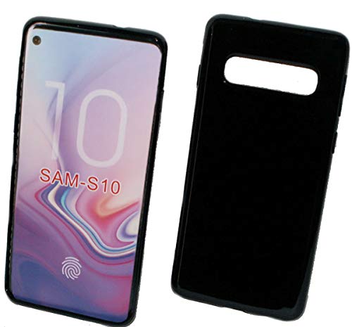 Dark Case Style - Silikon TPU Handy Cover Hülle Schale Kappe in Schwarz - für Samsung Galaxy S10 - Schutz Schutzhülle von Titan Mobilfunk Zubehör