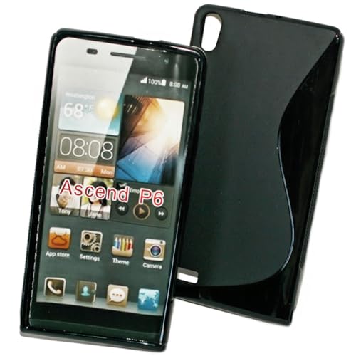 Design Rubber Silikon TPU Case in Schwarz kompatibel mit Huawei Ascend P6 – Cover Hülle Schale Design Rubber Silikon TPU Case in Schwarz kompatibel mit Huawei Ascend P6 – Cover Hülle Schale von Titan Mobilfunk Zubehör