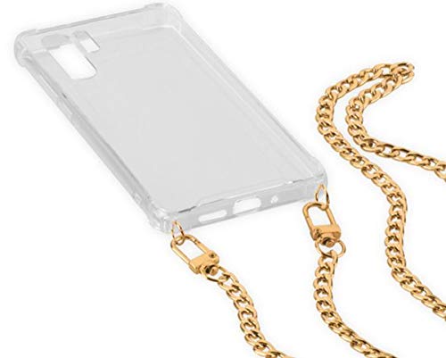 Titan Mobilfunk Zubehör TPU Handy Umhängetasche Handy Kette Hülle Case Cover mit Metall Kette in der Farbe Gold kompatibel mit Huawei P30 Pro # Titan Mobilfunk Zubehör TPU Handy Umhängetasche Handy Kette Hülle Case Cover mit Metall Kette in der Farbe Gold kompatibel mit Huawei P30 Pro # von Titan Mobilfunk Zubehör