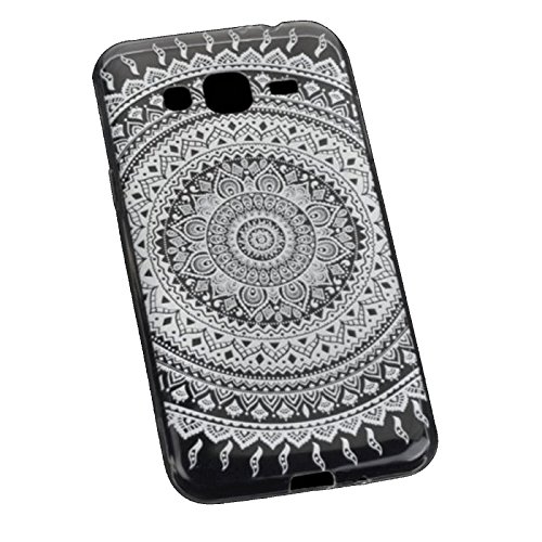 Titan Mobilfunk Zubehör Ultra Slim Silikon TPU Handy Hülle - Transparent mit Indio Tattoo Design kompatibel mit Samsung Galaxy J5 2016 - Case Cover Schutzhülle von Titan Mobilfunk Zubehör