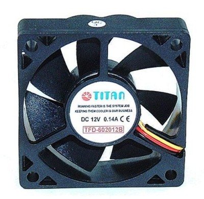 TITAN TFD-6020M12B Lüfter, 60 x 20 mm Schwarz von Titan