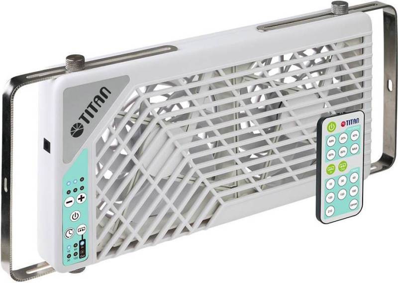 Titan TTC-SC21/V3.0+ Fenster-Doppellüfter 2x140mm mit Fernbedienung, für Wohnmobil (TTC-SC21/V3.0+) von Titan
