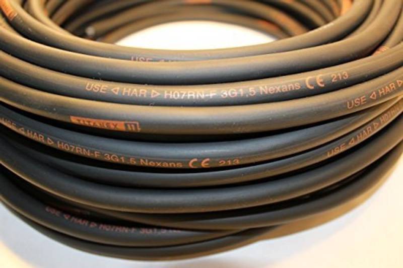 Titanex TITANEX H07RN-F 3x1,5 3G1,5 Gummischlauchleitung 40m Elektro-Kabel, (4000 cm) von Titanex