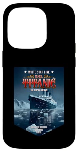 RMS Titanic Southampton To New York Vintage Kreuzfahrtschiff Hülle für iPhone 14 Pro RMS Titanic Southampton To New York Vintage Kreuzfahrtschiff Hülle für iPhone 14 Pro von Titanic Enthusiast Apparel Gifts Shop