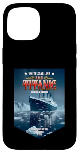 RMS Titanic Southampton To New York Vintage Kreuzfahrtschiff Hülle für iPhone 15 RMS Titanic Southampton To New York Vintage Kreuzfahrtschiff Hülle für iPhone 15 von Titanic Enthusiast Apparel Gifts Shop