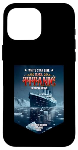 RMS Titanic Southampton To New York Vintage Kreuzfahrtschiff Hülle für iPhone 16 Pro Max RMS Titanic Southampton To New York Vintage Kreuzfahrtschiff Hülle für iPhone 16 Pro Max von Titanic Enthusiast Apparel Gifts Shop