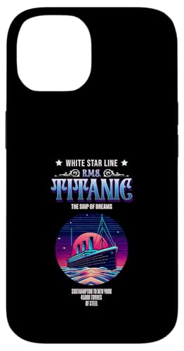 RMS Titanic Southampton nach New York Lustige Schiffsliebhaber Herren Hülle für iPhone 14 RMS Titanic Southampton nach New York Lustige Schiffsliebhaber Herren Hülle für iPhone 14 von Titanic Enthusiast Apparel Gifts Shop