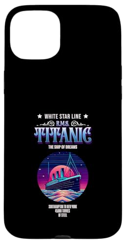RMS Titanic Southampton nach New York Lustige Schiffsliebhaber Herren Hülle für iPhone 15 Plus RMS Titanic Southampton nach New York Lustige Schiffsliebhaber Herren Hülle für iPhone 15 Plus von Titanic Enthusiast Apparel Gifts Shop