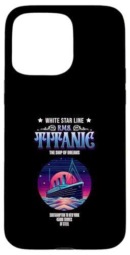 RMS Titanic Southampton nach New York Lustige Schiffsliebhaber Herren Hülle für iPhone 15 Pro Max RMS Titanic Southampton nach New York Lustige Schiffsliebhaber Herren Hülle für iPhone 15 Pro Max von Titanic Enthusiast Apparel Gifts Shop