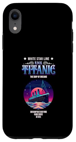 RMS Titanic Southampton nach New York Lustige Schiffsliebhaber Herren Hülle für iPhone XR RMS Titanic Southampton nach New York Lustige Schiffsliebhaber Herren Hülle für iPhone XR von Titanic Enthusiast Apparel Gifts Shop
