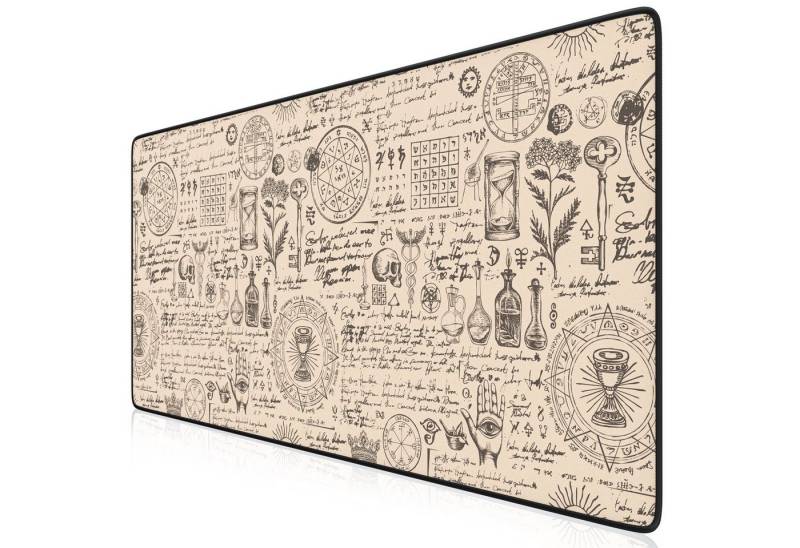 Titanwolf Gaming Mauspad XXL Speed Mousepad 900 x 400 x 3 mm, große Tischunterlage, rutschfest, abwaschbar, Geschwindigkeit & Präzision, Alchemy von Titanwolf