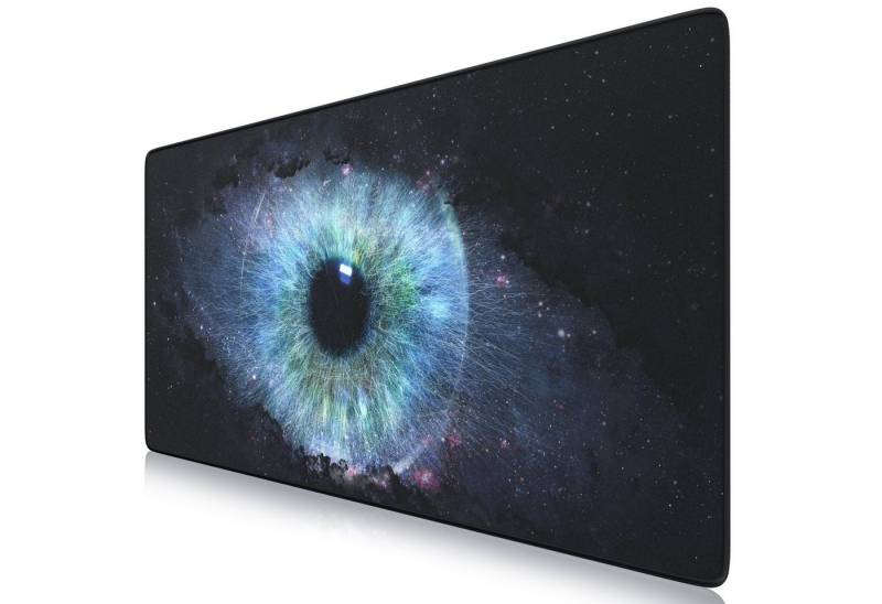 Titanwolf Gaming Mauspad XXL Speed Mousepad 900 x 400 x 3 mm, große Tischunterlage, rutschfest, abwaschbar, Geschwindigkeit & Präzision, Galaxy Eye von Titanwolf