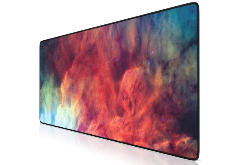 Titanwolf Gaming Mauspad XXL Speed Mousepad 900 x 400 x 3 mm, große Tischunterlage, rutschfest, abwaschbar, Geschwindigkeit & Präzision, Lagoon Nebula von Titanwolf