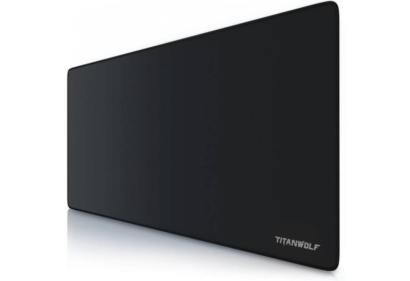 Titanwolf Gaming Mauspad XXL Speed Mousepad 900 x 400 x 3 mm, große Tischunterlage, rutschfest, abwaschbar, Geschwindigkeit & Präzision, Titanwolf Schrift von Titanwolf