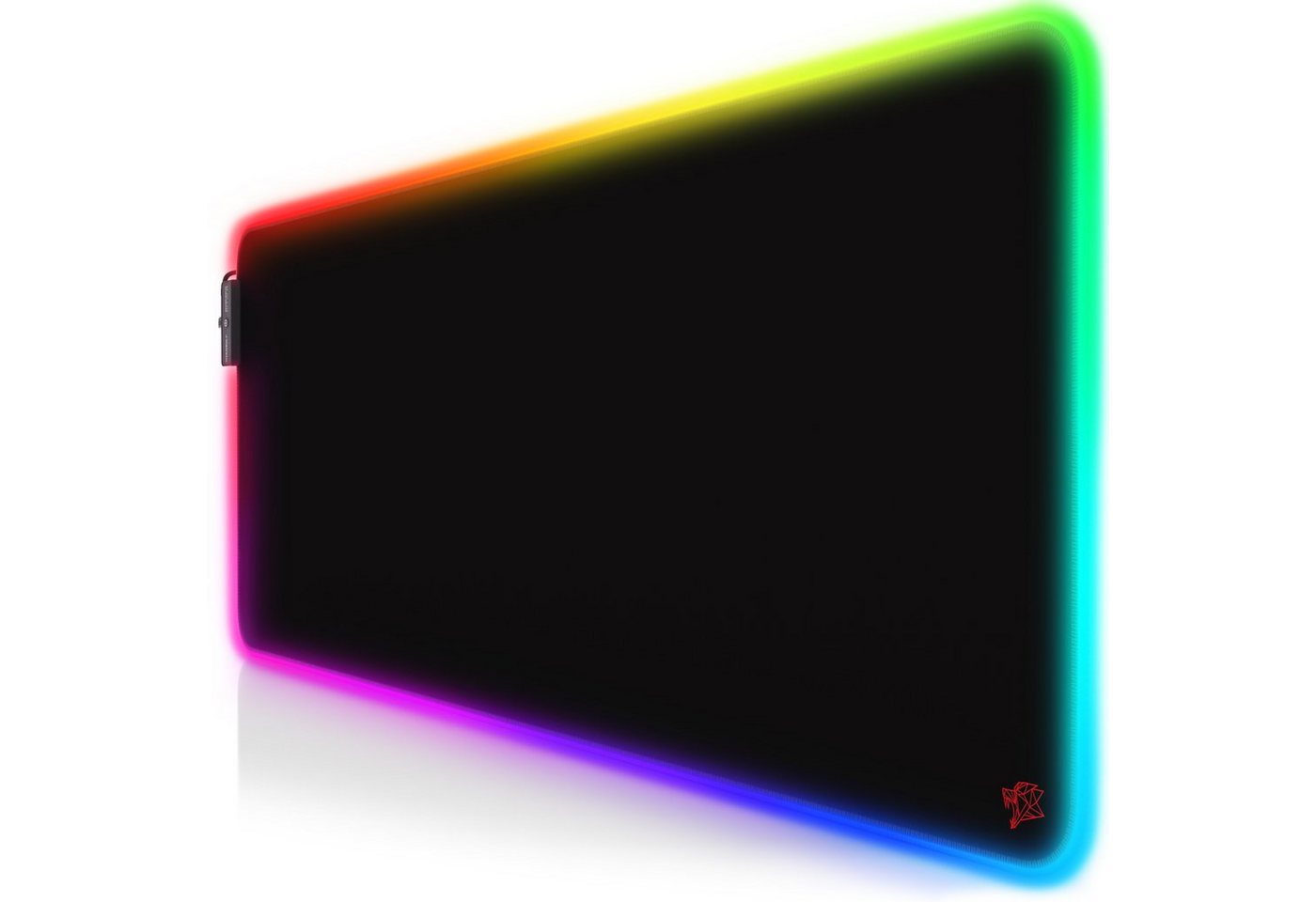 Titanwolf Gaming Mauspad RGB Mousepad 800 x 300 x 3 mm, LED Multi Color XL Tischunterlage, rutschfest, abwaschbar, Geschwindigkeit & Präzision, Emblem rot Titanwolf Gaming Mauspad RGB Mousepad 800 x 300 x 3 mm, LED Multi Color XL Tischunterlage, rutschfest, abwaschbar, Geschwindigkeit & Präzision, Emblem rot von Titanwolf